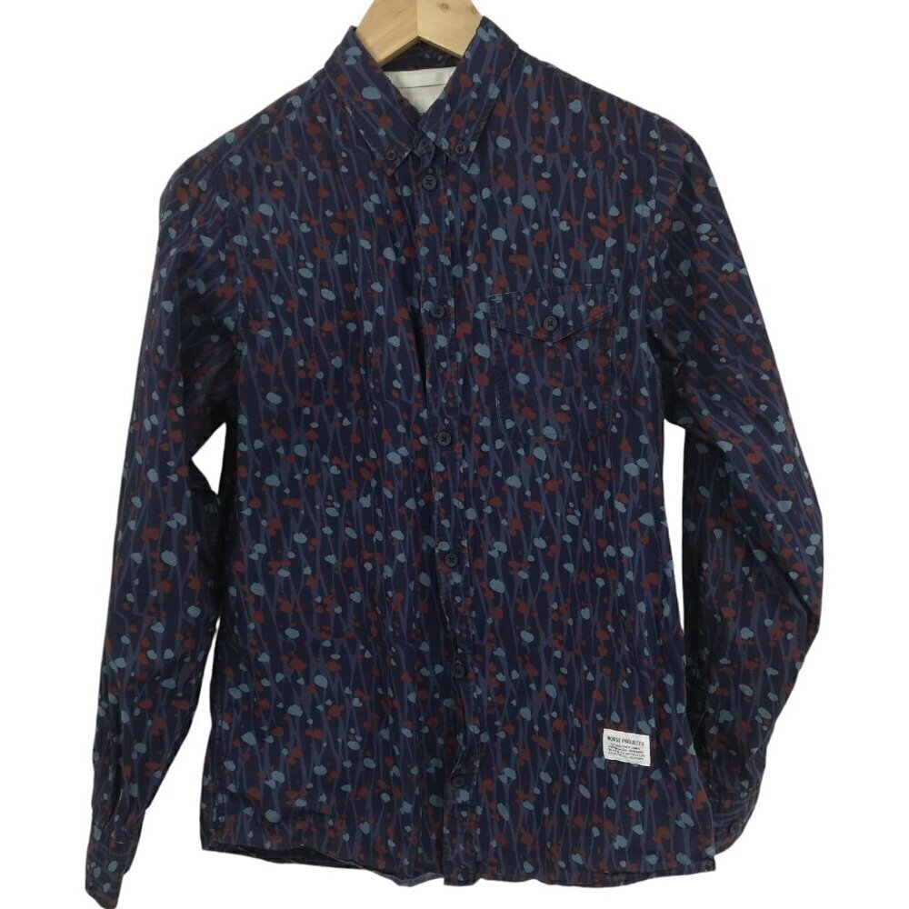 Norse Projects Abstract Button Down Up Long Sleeve Shirt Size S Anton Branch